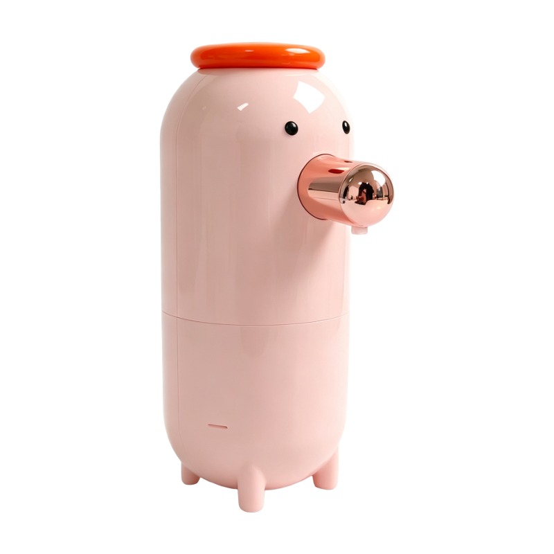 橙色丸子智能皂液器,可爱粉色胶囊设计 2